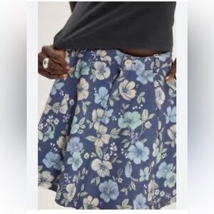 Free People Dahlia Printed Circle Mini Skirt in Cool Combo NWT Retail $98